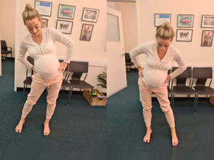 Safe pregnancy exercises for round ligament and pubic symphysis